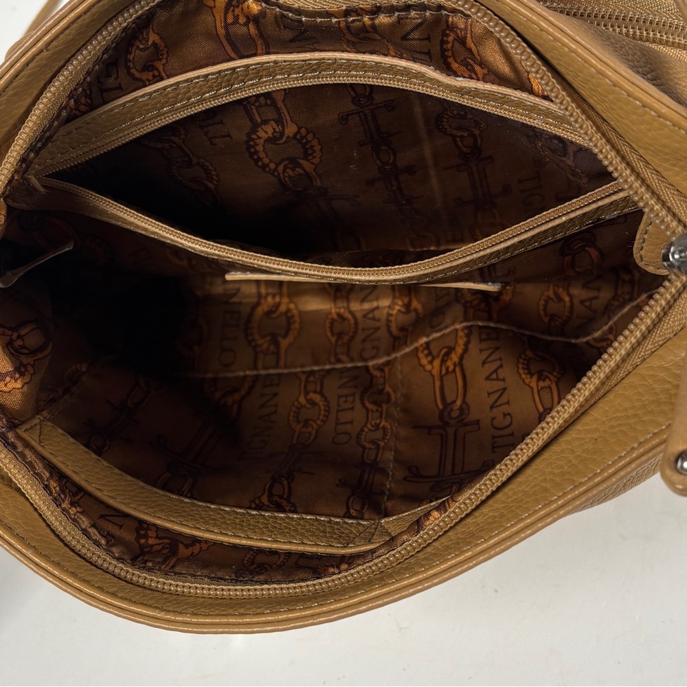 Tignanello tan Leather Crossbody Bag - Picture 12 of 13